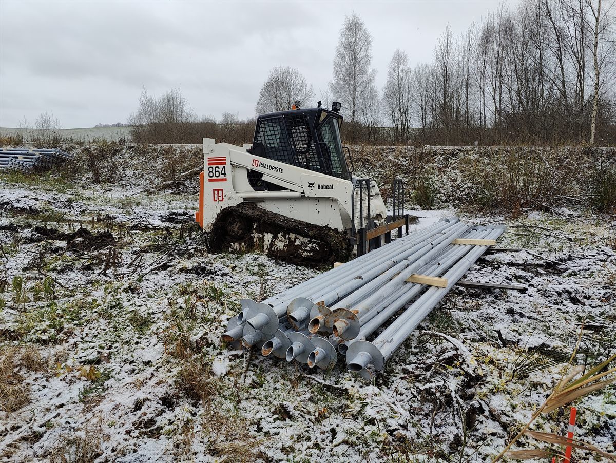 Ölpipeline-Fundamente